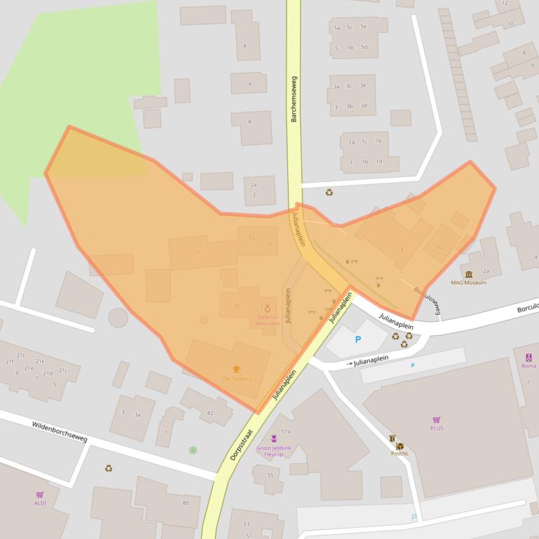 Kaart van postcodegebied 7261BB.