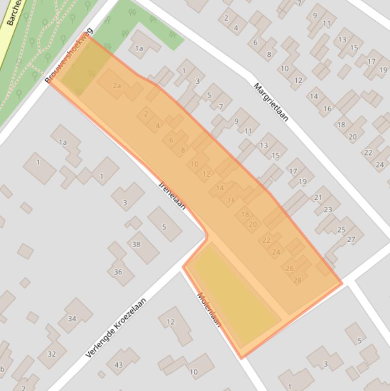 Kaart van postcodegebied 7261BV.