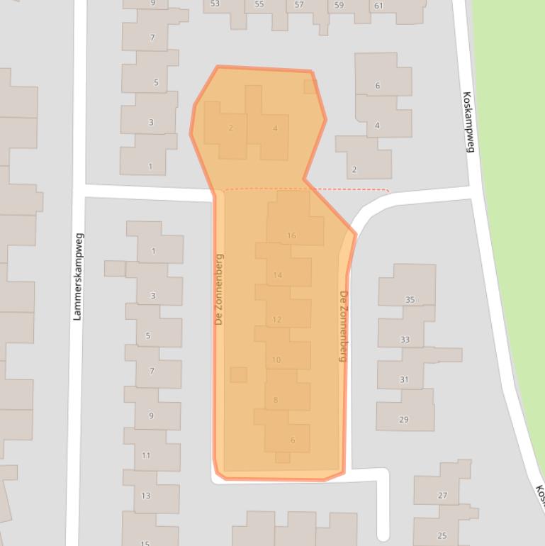 Kaart van postcodegebied 7261CR.