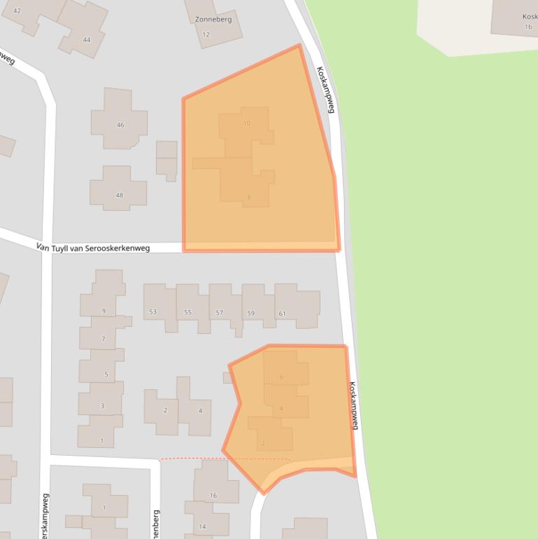 Kaart van postcodegebied 7261CS.