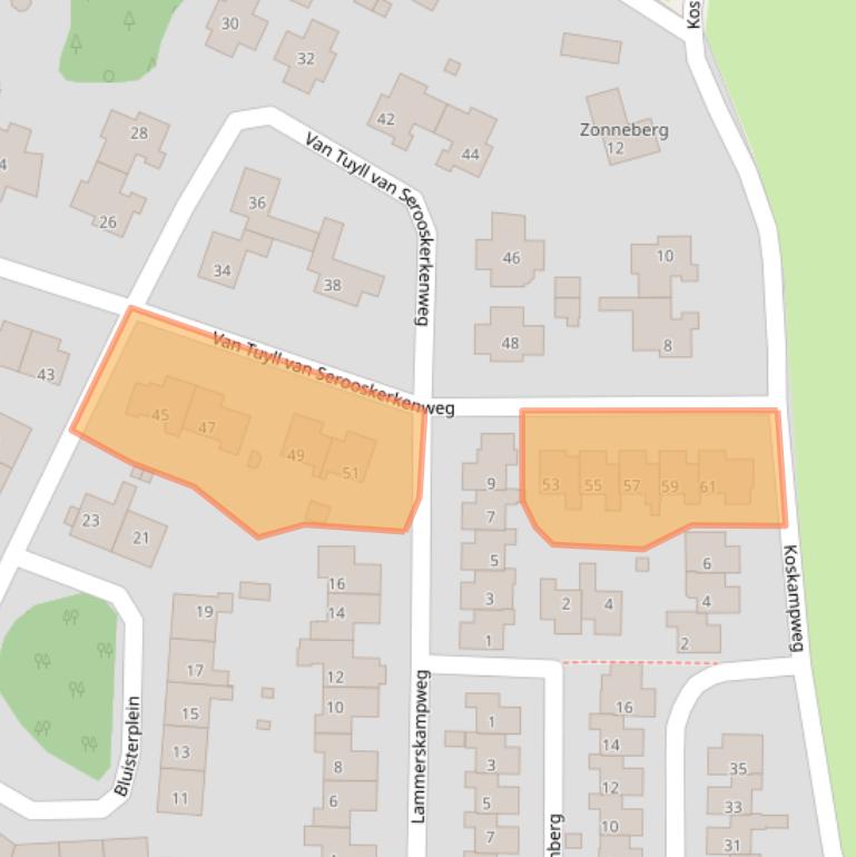 Kaart van postcodegebied 7261CW.