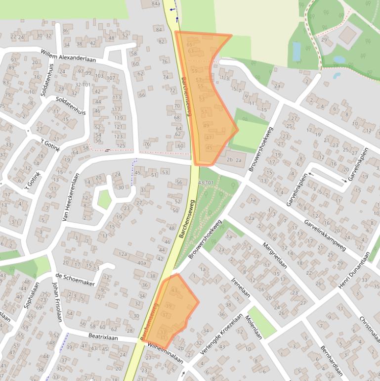 Kaart van postcodegebied 7261DB.