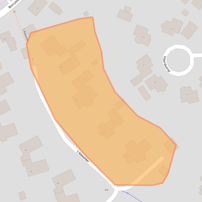 Kaart van postcodegebied 7261EB.