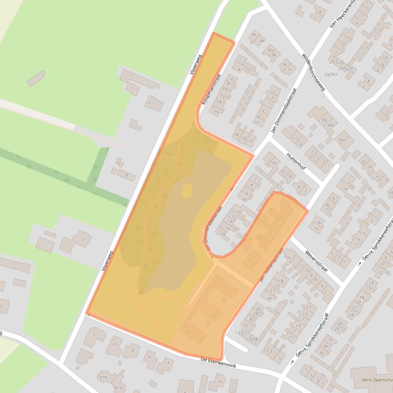 Kaart van postcodegebied 7261GR.