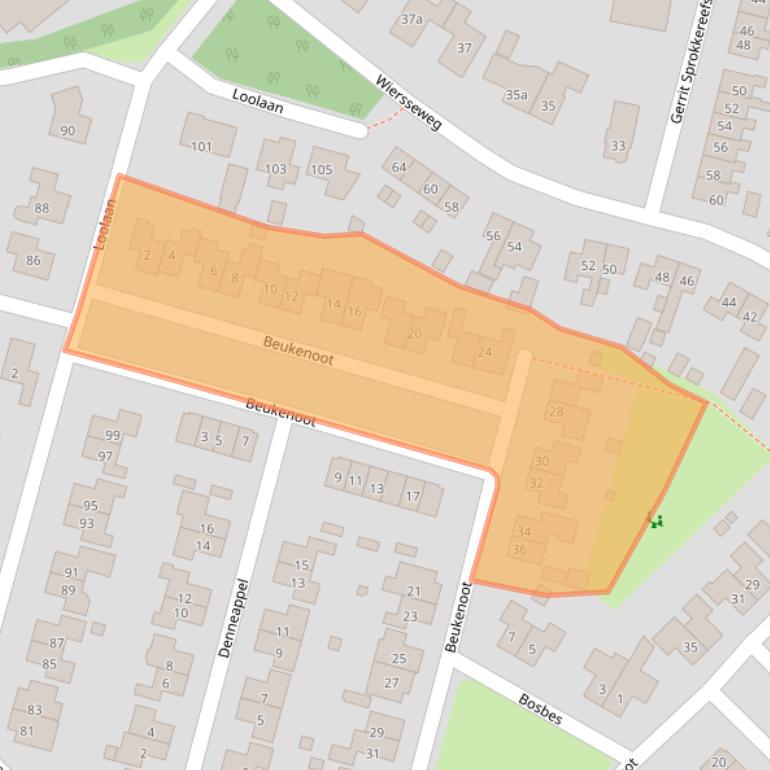 Kaart van postcodegebied 7261HH.