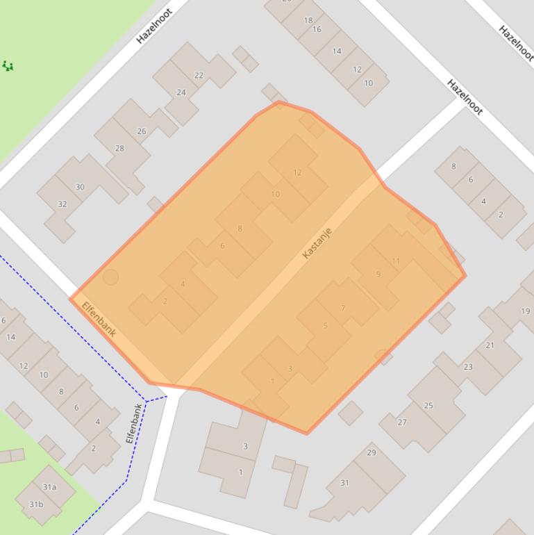 Kaart van postcodegebied 7261HP.