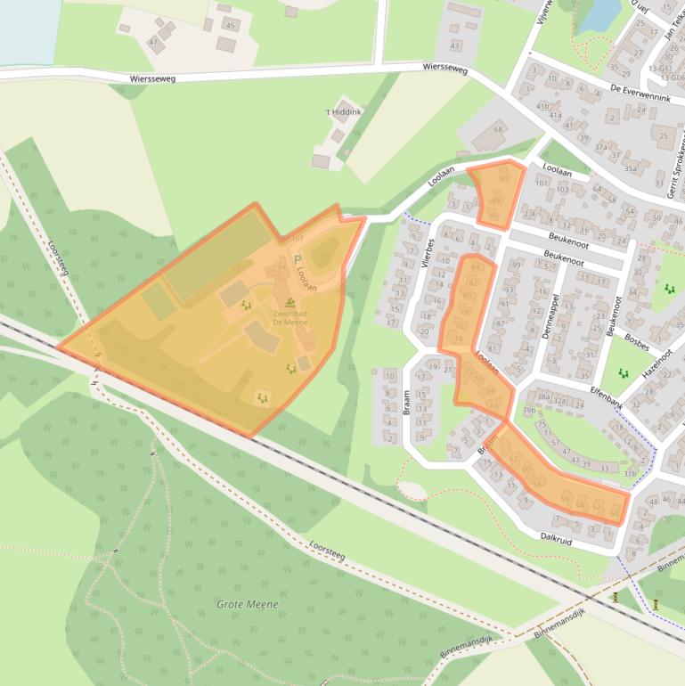 Kaart van postcodegebied 7261HV.