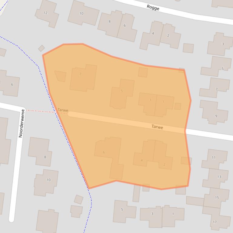 Kaart van postcodegebied 7261JB.