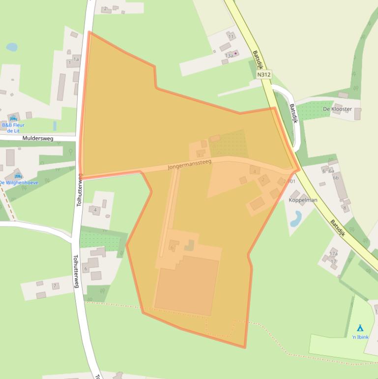 Kaart van postcodegebied 7261KA.