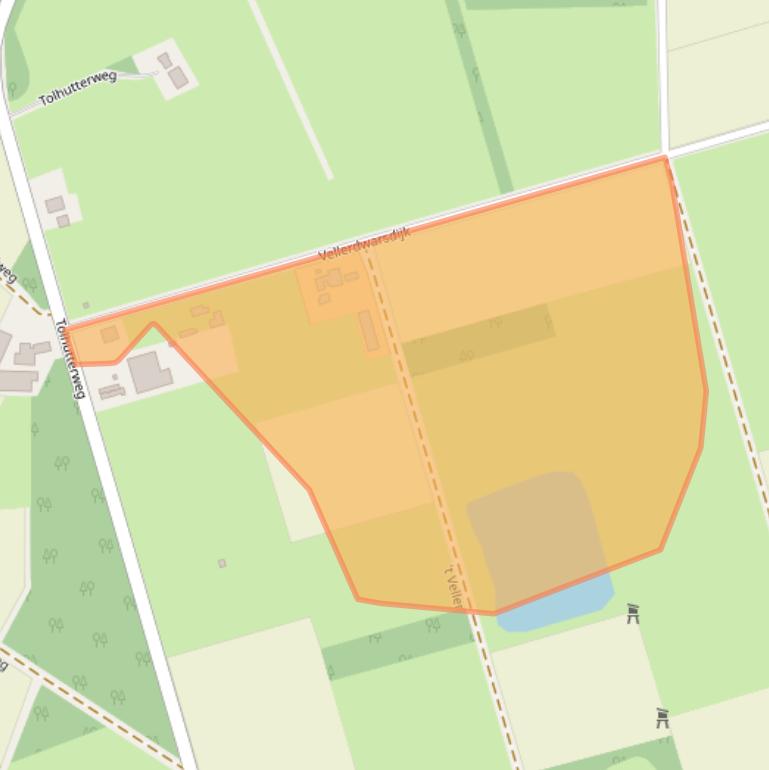 Kaart van postcodegebied 7261KJ.