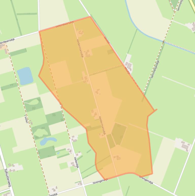 Kaart van postcodegebied 7261KK.