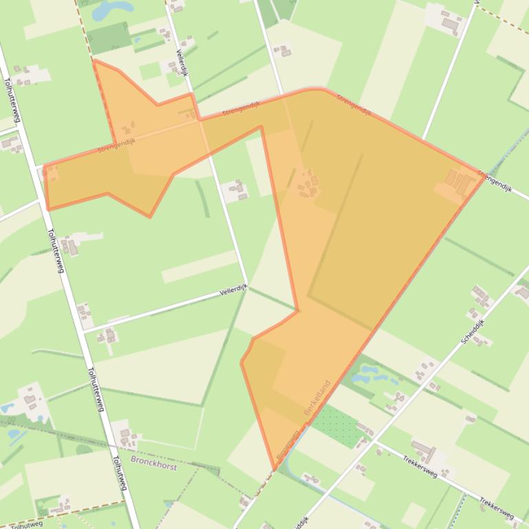Kaart van postcodegebied 7261KM.