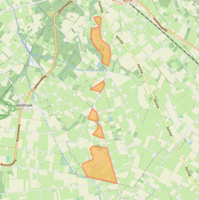 Kaart van postcodegebied 7261KS.