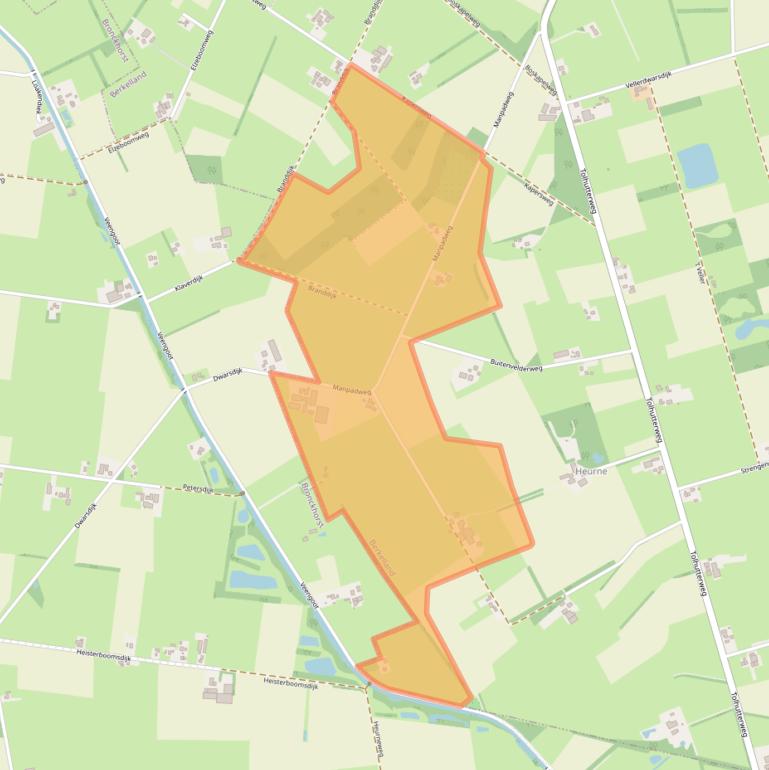 Kaart van postcodegebied 7261KW.