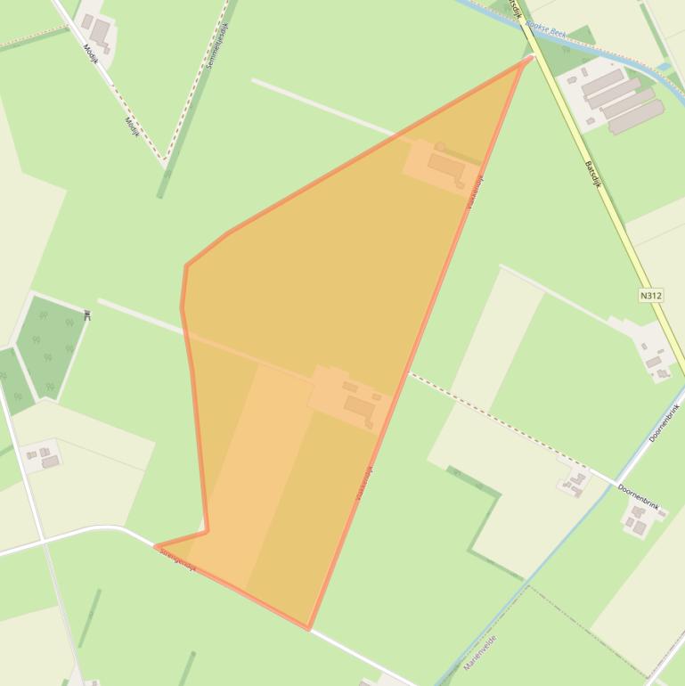 Kaart van postcodegebied 7261KX.