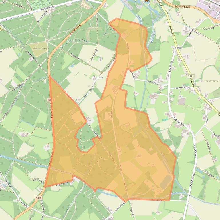 Kaart van postcodegebied 7261LE.