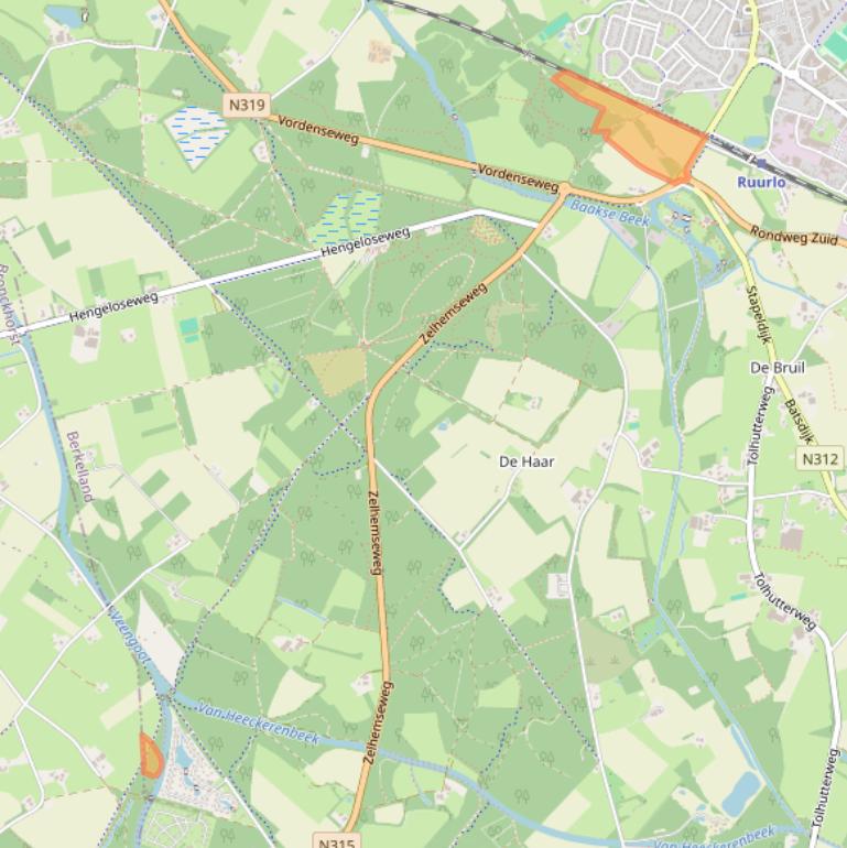 Kaart van postcodegebied 7261LR.