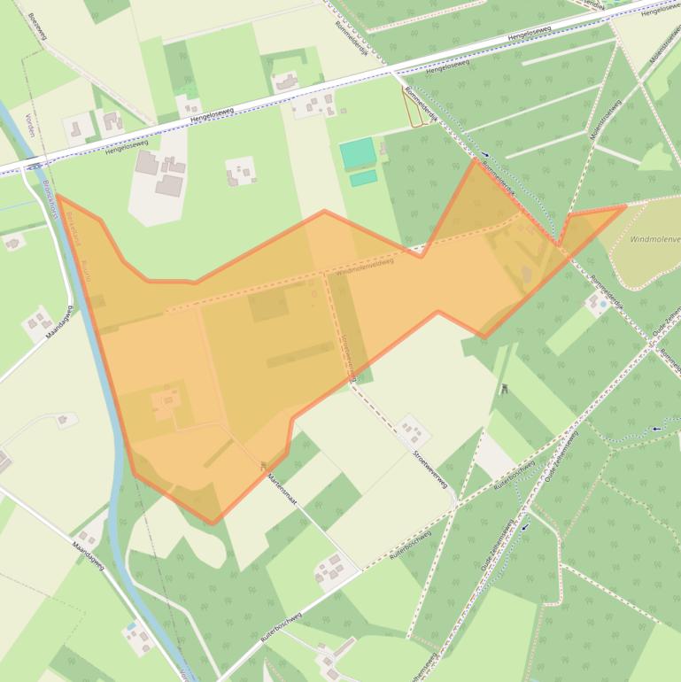 Kaart van postcodegebied 7261LT.