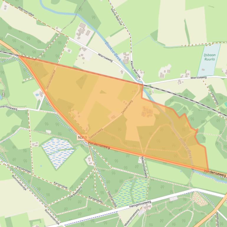 Kaart van postcodegebied 7261MC.