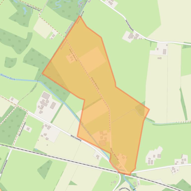 Kaart van postcodegebied 7261ME.