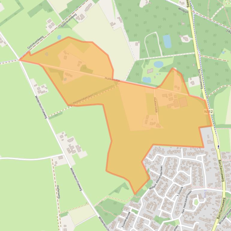 Kaart van postcodegebied 7261MN.