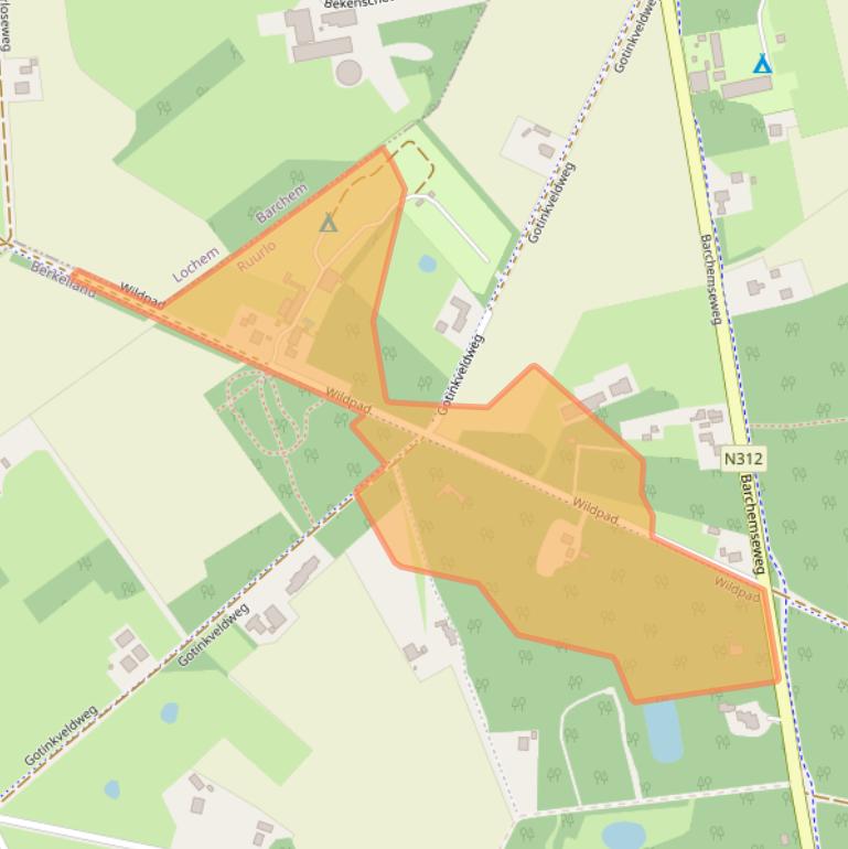 Kaart van postcodegebied 7261MR.