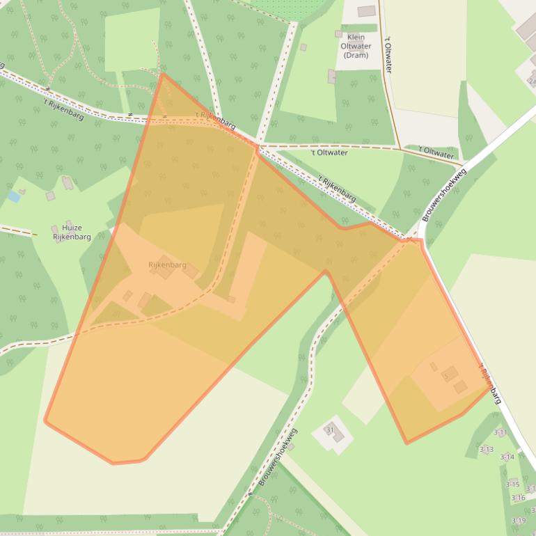 Kaart van postcodegebied 7261NB.