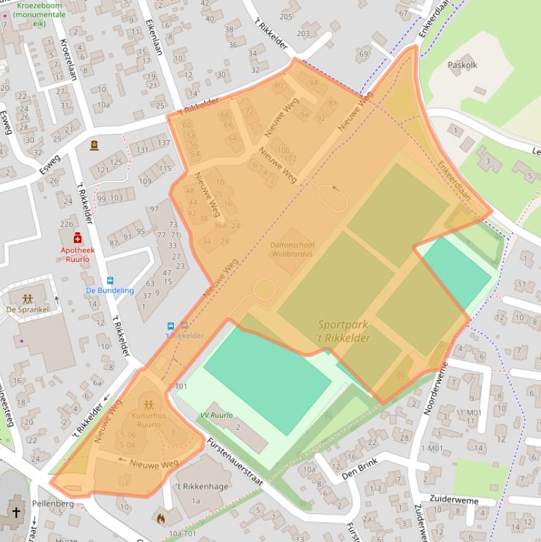 Kaart van postcodegebied 7261NL.