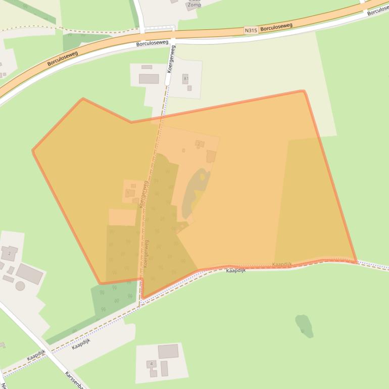 Kaart van postcodegebied 7261NT.