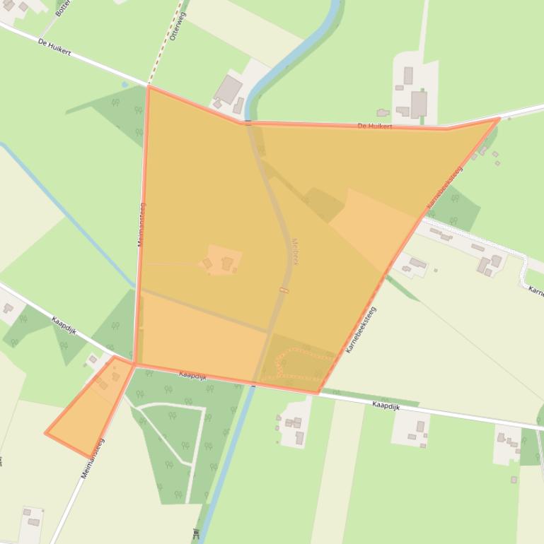 Kaart van postcodegebied 7261NW.