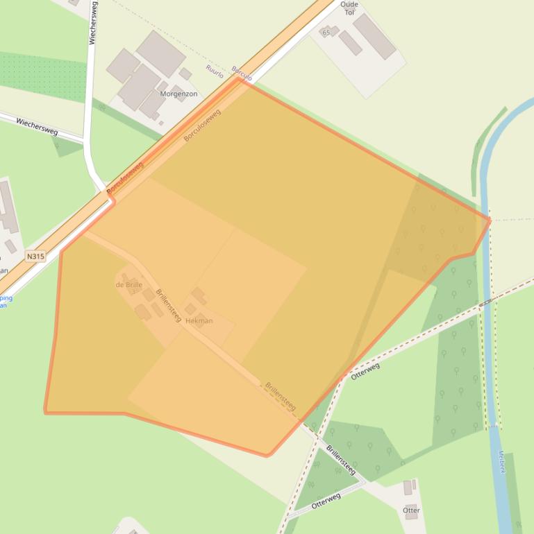 Kaart van postcodegebied 7261PA.