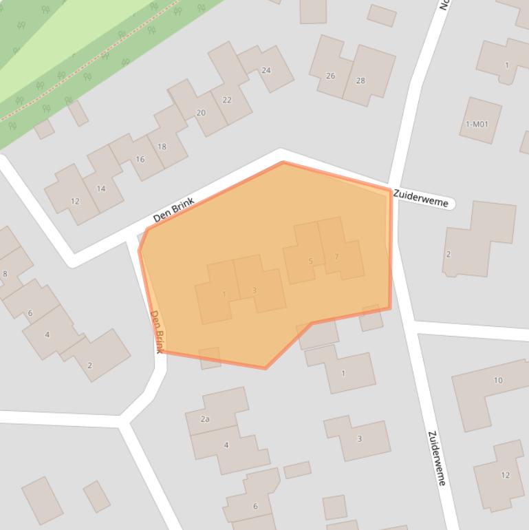 Kaart van postcodegebied 7261PG.