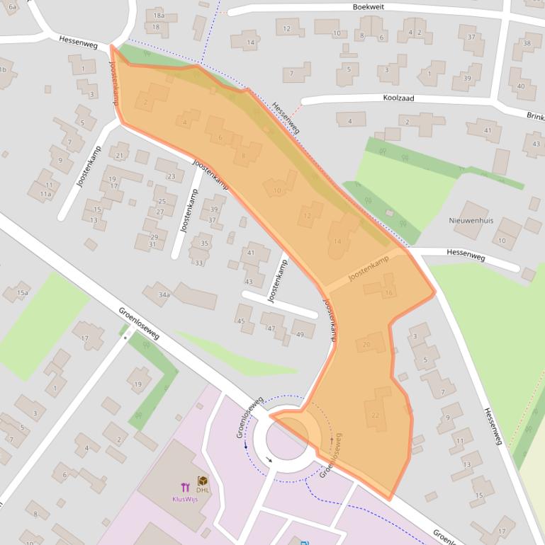 Kaart van postcodegebied 7261PK.