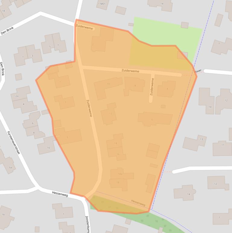 Kaart van postcodegebied 7261PW.