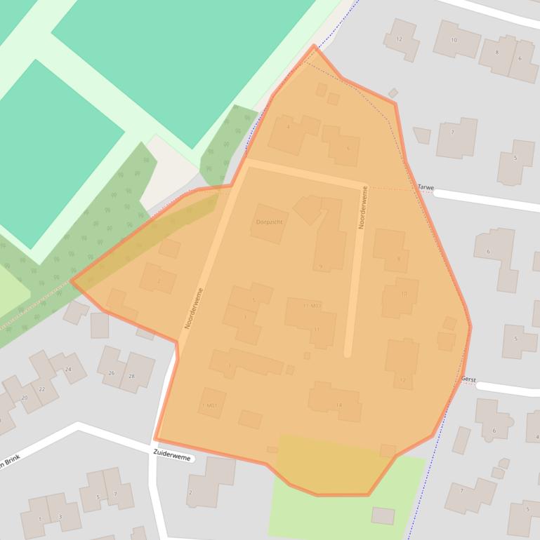 Kaart van postcodegebied 7261PX.