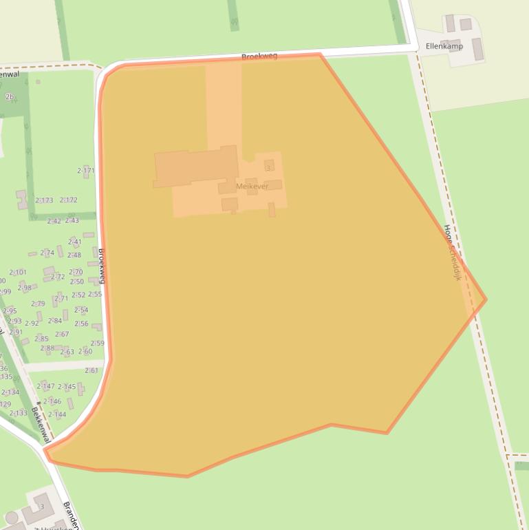 Kaart van postcodegebied 7261RH.