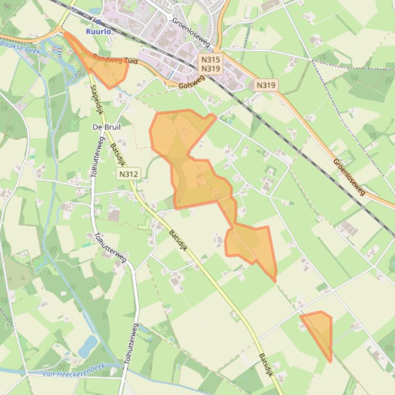 Kaart van postcodegebied 7261SC.