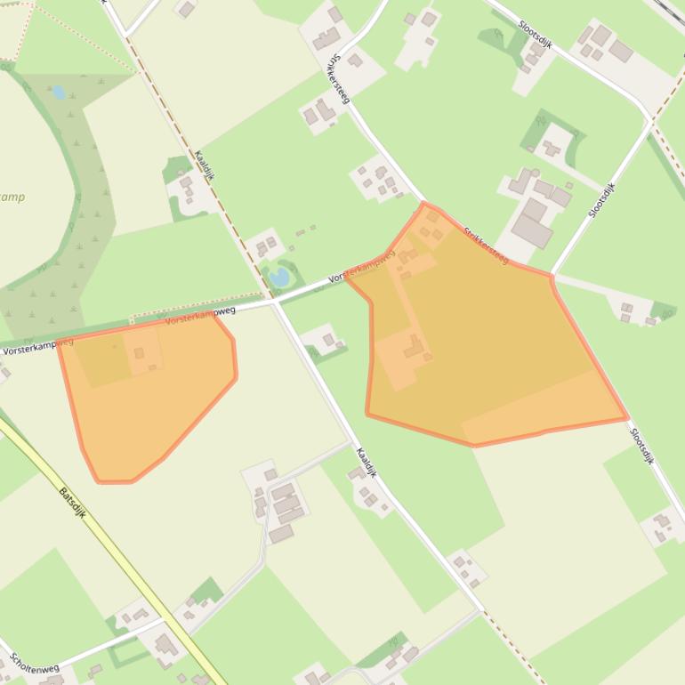 Kaart van postcodegebied 7261SE.