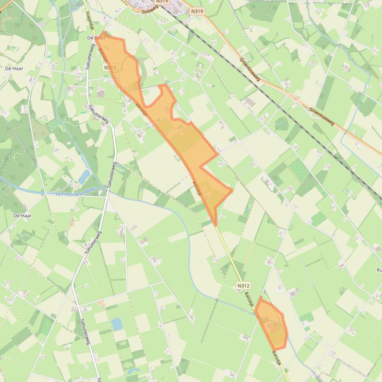 Kaart van postcodegebied 7261SP.