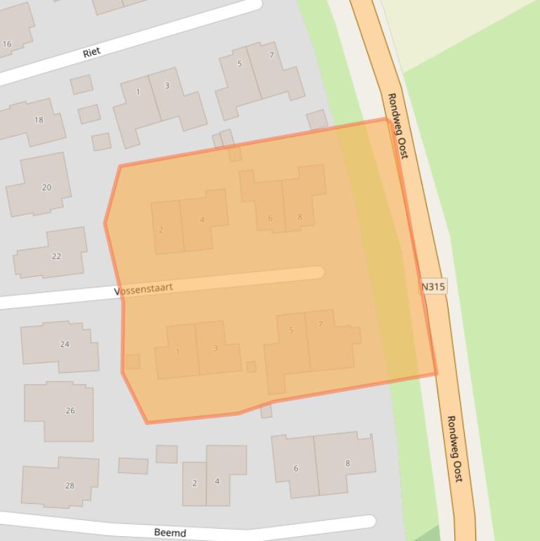 Kaart van postcodegebied 7261TD.