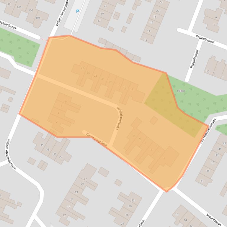 Kaart van postcodegebied 7261WS.