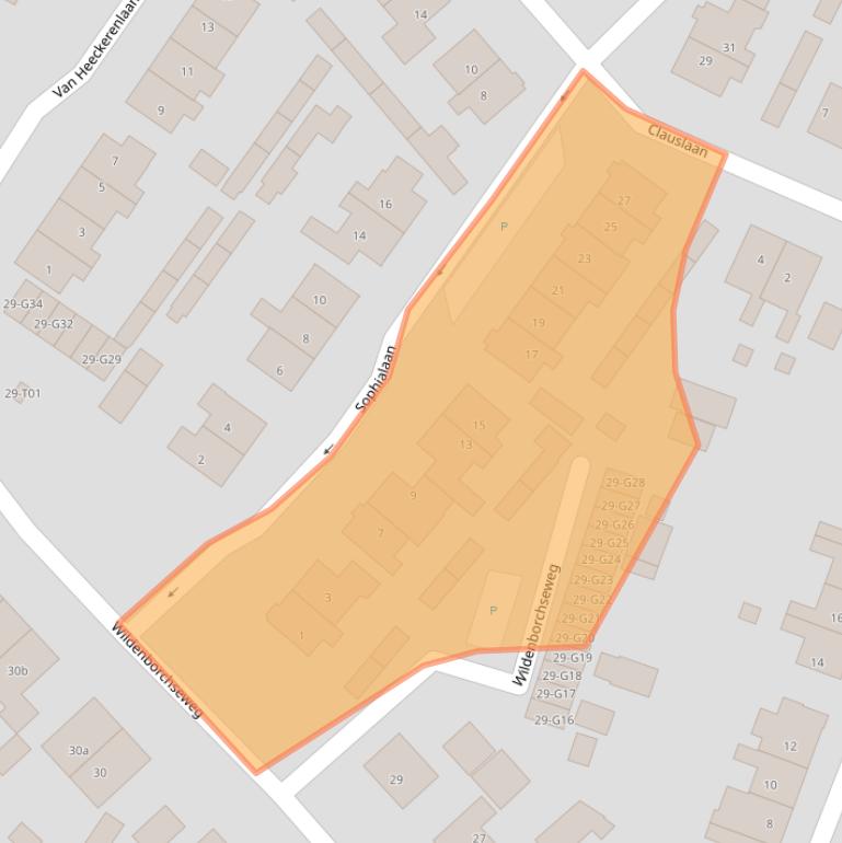 Kaart van postcodegebied 7261XP.