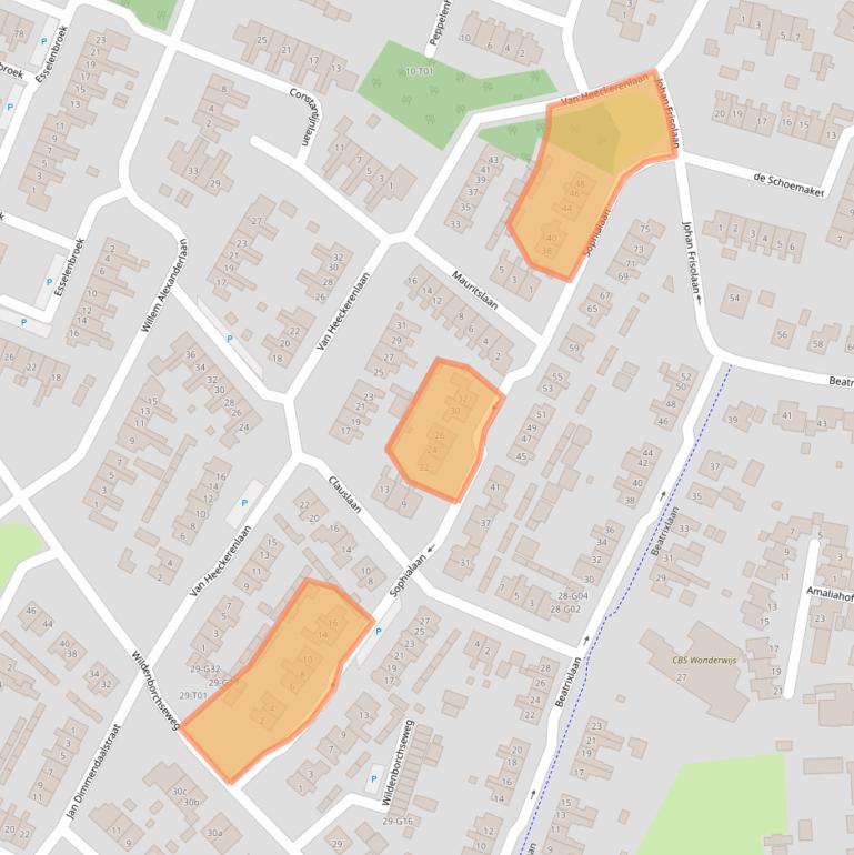 Kaart van postcodegebied 7261XS.