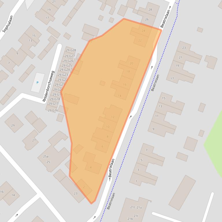 Kaart van postcodegebied 7261XX.