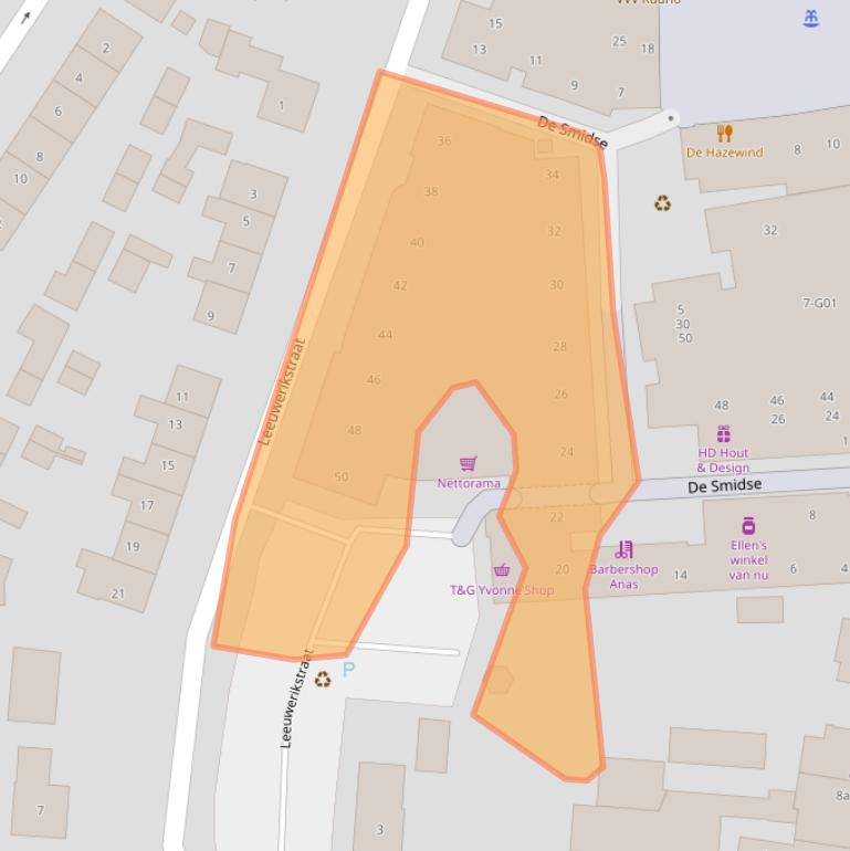 Kaart van postcodegebied 7261ZX.