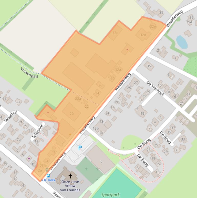 Kaart van postcodegebied 7263RW.