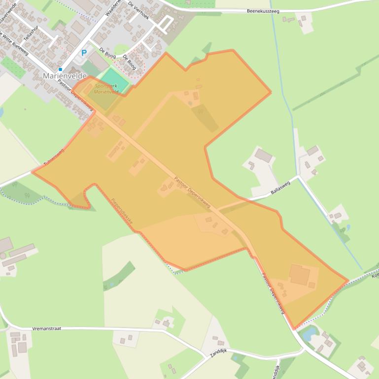 Kaart van postcodegebied 7263SC.