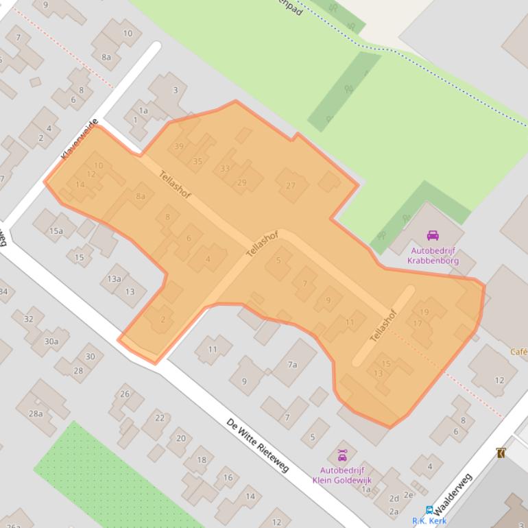 Kaart van postcodegebied 7263SZ.