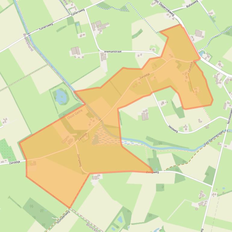 Kaart van postcodegebied 7263TC.