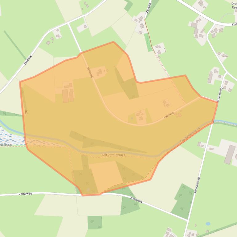 Kaart van postcodegebied 7263TD.